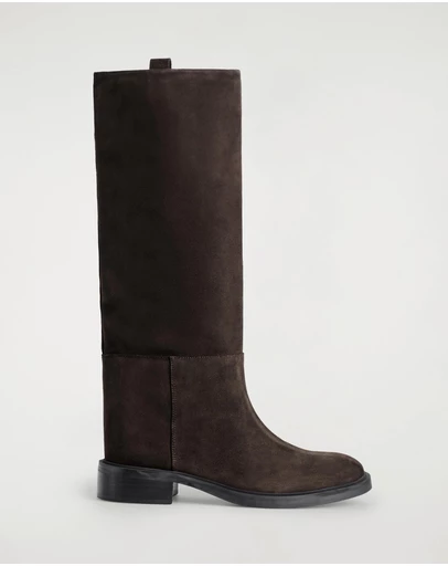 COS - Suede Riding Boots - Women's