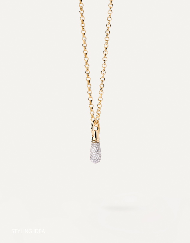 PDPAOLA - Pave Drop Pendant Necklace