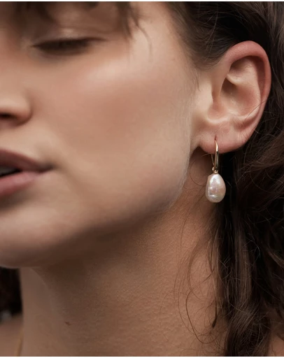 Native Sol - Aria Pearl Earrings