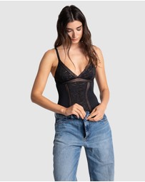 Passionata - Gardenia Wirefree Lingerie Bodysuit With Lace