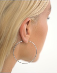 Elli Jewelry - Earrings Hoop Basic Classic 925 Sterling Silver