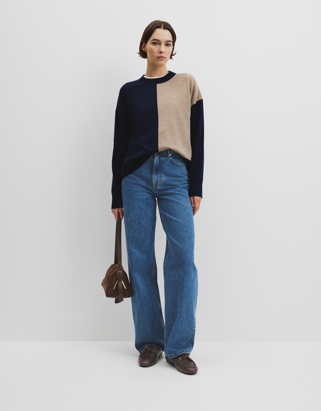 Country Road - Colour Block Merino Knit
