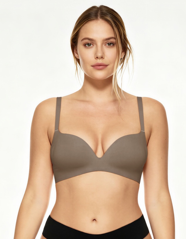 Sotto Brand - Sotto Seamless Wireless Bra Mocha