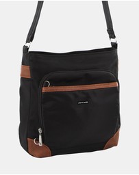 Pierre Cardin - Pierre Cardin Nylon Anti-Theft Cross Body Bag