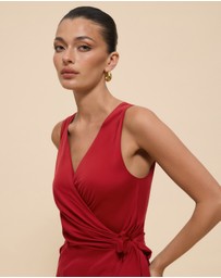 CHANCERY - Lani Sleeveless Wrap Maxi Dress