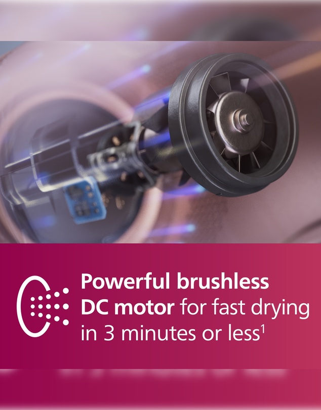 Philips - Philips Hair Dryer 8000, ThermoShield sensor, BLDC motor, Champagne
