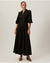Tussah - Midi Dress with Underbust Seam