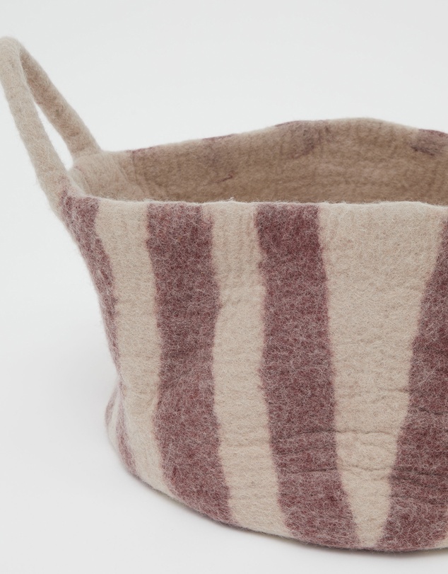 Phile - Toy Basket in Red Stripe - Small