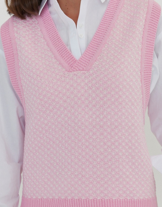 ALEXANDRA - Lula Knit Vest Pink