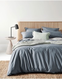 Aura Home - Evie Stonewash Organic Cotton Standard Pillowcase