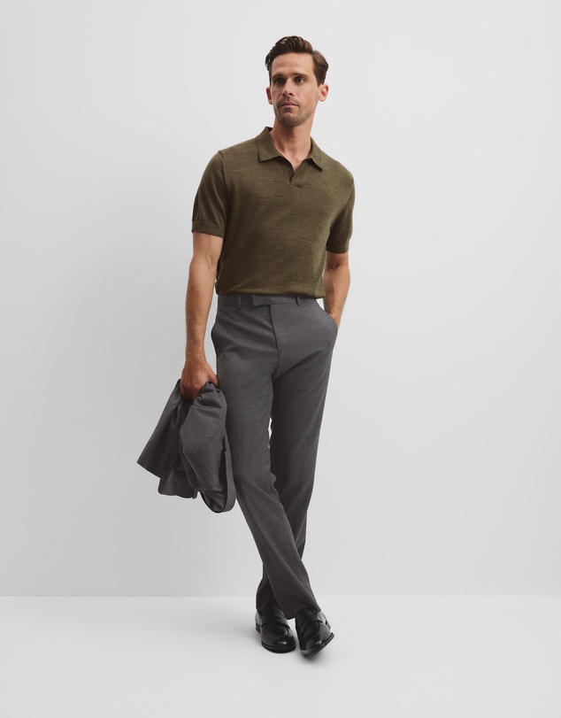 Country Road - Australian Merino Short Sleeve Trophy Knit Polo