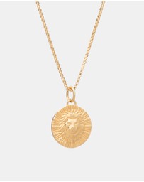 Rachel Jackson - Zodiac Art Coin Necklace Leo