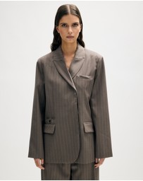 Minima Esenciales - Lior Wool Pinstripe Blazer