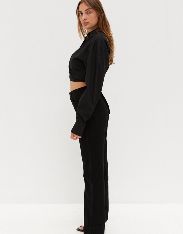 Style Addict - Crop Tie Shirt