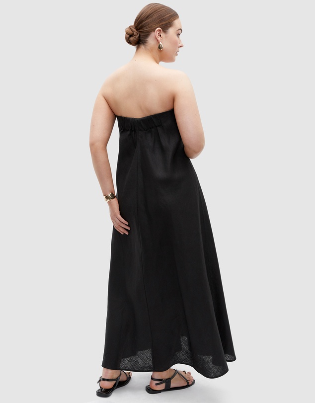 Seed Heritage - Core Linen Strapless Maxi Dress