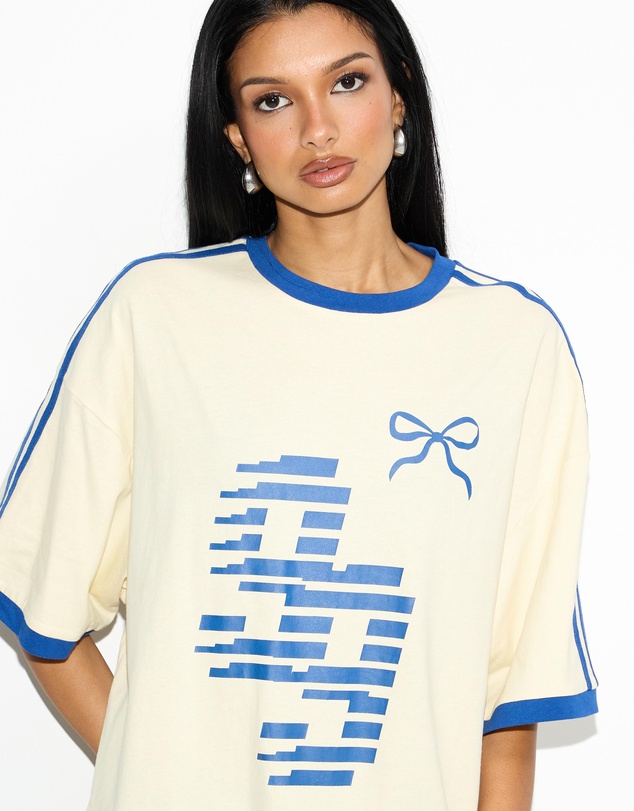 Dazie - Sporty Girl Oversized Graphic Tee