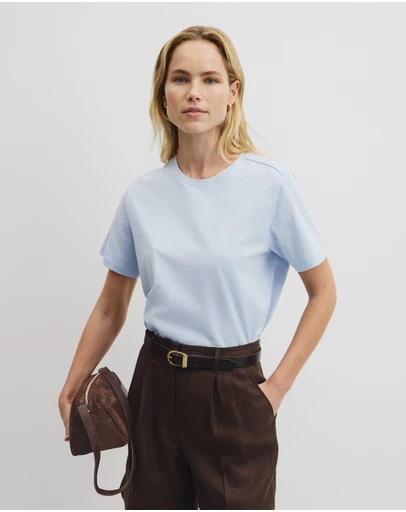 Country Road - Textured Short Sleeve Slub T-shirt