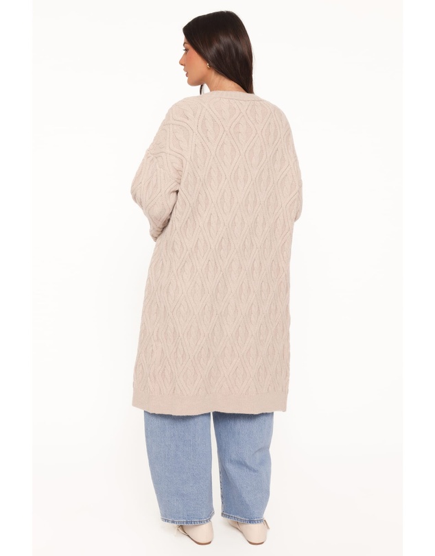 Petal & Pup - Becky Cable Coatigan - Beige