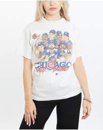 Vintage by The Real Deal - Pre Loved - Vintage 1989 MLB Chicago Cubs Caricature Tee