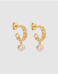 By Charlotte - Radiant Heart Curb Hoops