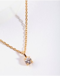 Lovisa - Gold Plated Sterling Silver Baby Cubic Zirconia Necklace