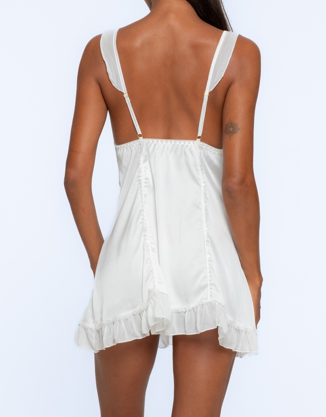 One Empire - Ahnah White Babydoll