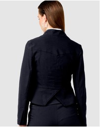SACHA DRAKE - Front Zip Peplum Jacket