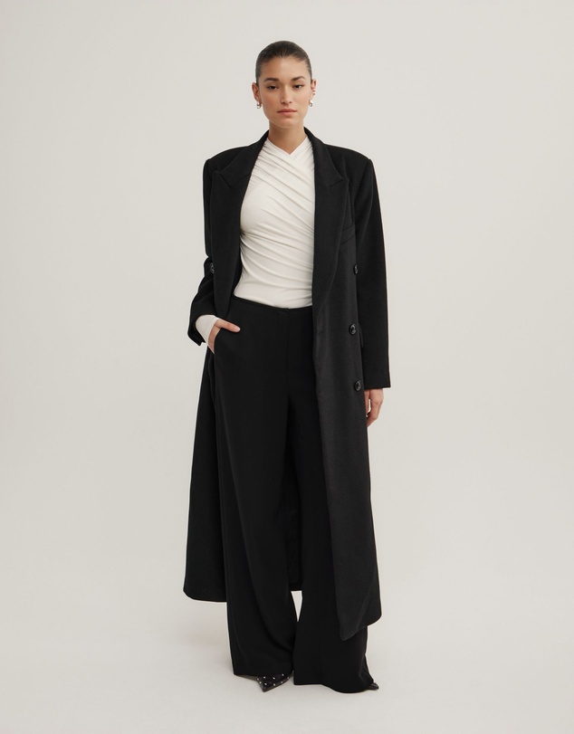 Witchery - Wrap Long Sleeve Jersey Top