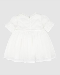 Bebe by Minihaha - Tulle Emb Floral SS Dress