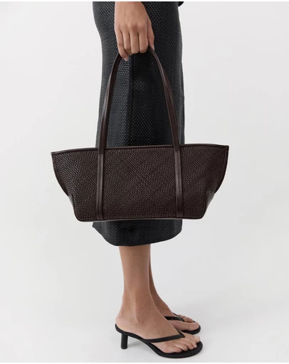 St. Agni - Woven Slim Bateau Tote