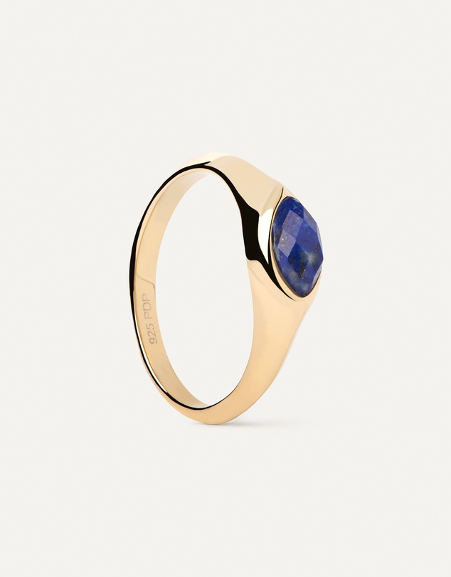 PDPAOLA - Lapis Lazuli Nomad Stamp Ring