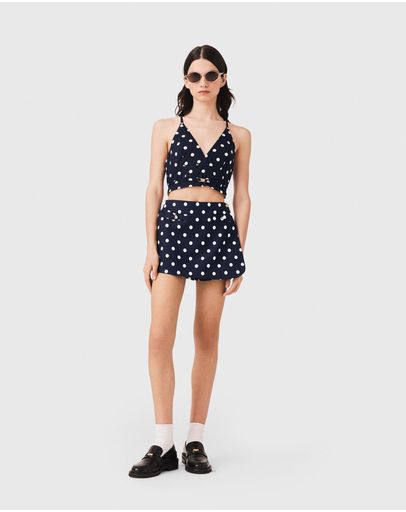 NAVY DOTS PRINT