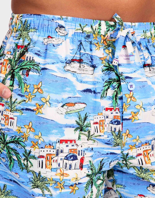 Mitch Dowd - Mitchdowd Italian Riviera Bamboo Sleep Shorts