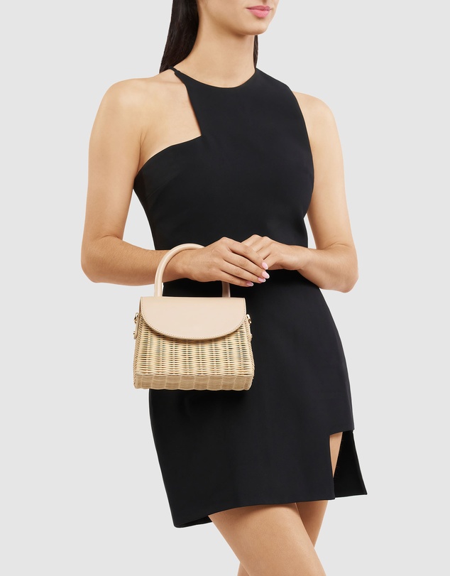 Olga Berg - Elle Wicker Top Handle