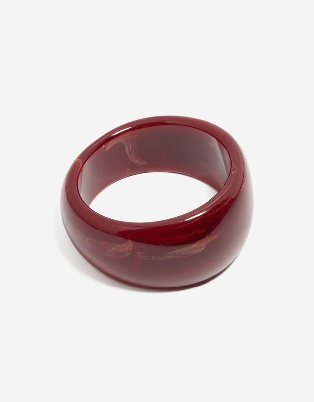Lovisa - Red Acrylic Thick Front Bangle