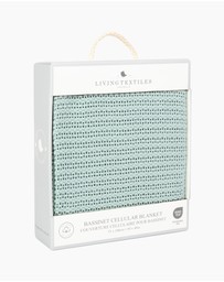 Living Textiles - Cotton Cellular Blanket - Sage