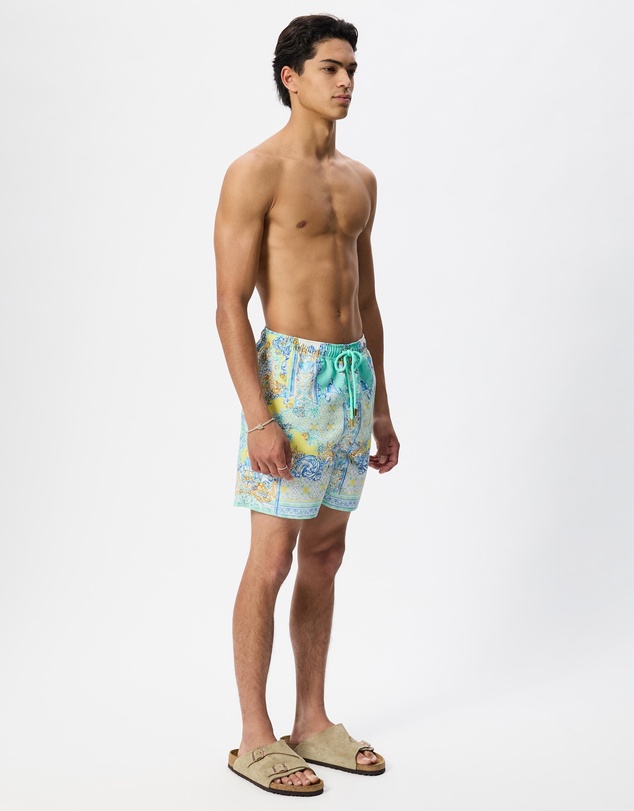 Camilla - Mid Length Boardshort With Elastic Waist