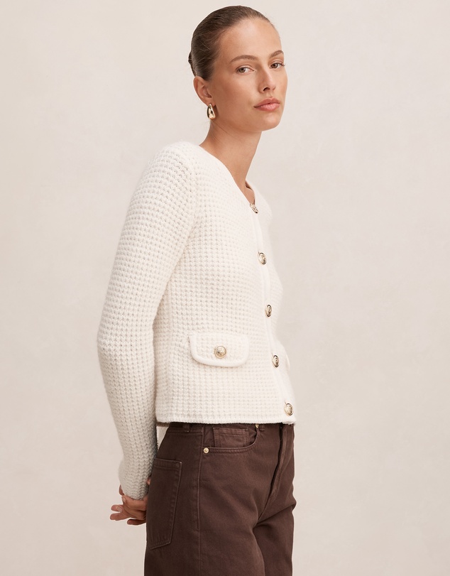 Forever New - Celine Fluffy Stitch Cardigan