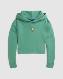 Polo Ralph Lauren - Big Pony Terry Boxy Hoodie - ICONIC EXCLUSIVE - Kids-Teens