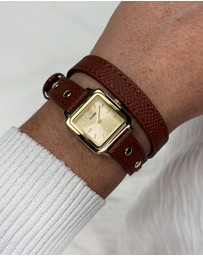 Cluse - Gracieuse Mini Watch Double Leather, Nutshell Brown