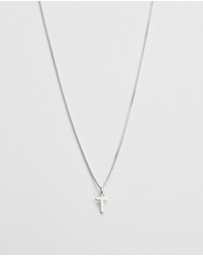 Kirstin Ash - T Outline Initial Necklace