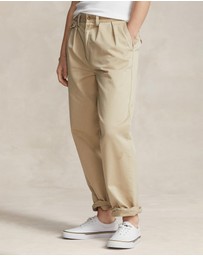 Polo Ralph Lauren - Whitman Relaxed Fit Pleated Chino Pants- ICONIC EXCLUSIVE