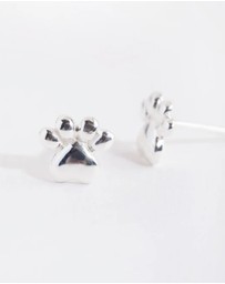 Lovisa - Sterling Silver Paw Print Stud Earrings