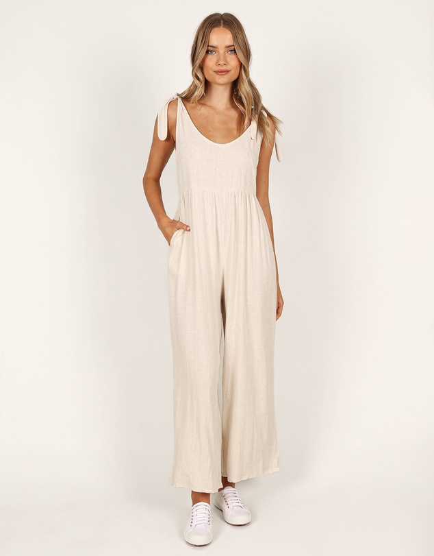Petal & Pup - Ayla Linen Jumpsuit - Oatmeal