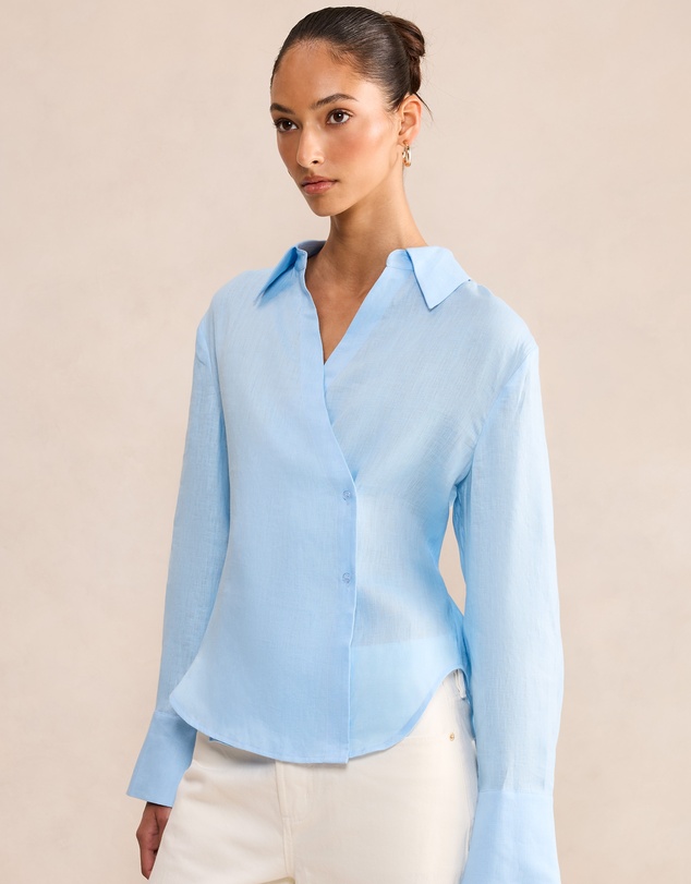 Forever New - Tina Linen Tie Back Shirt