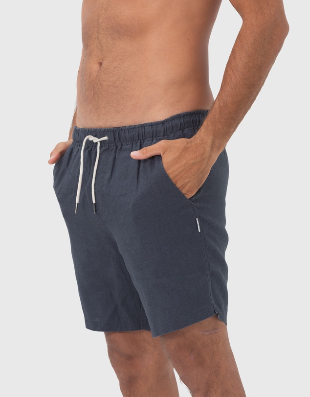 Coast Clothing - Linen Shorts - Charcoal Grey