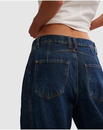 Free People - Good Luck Mid Rise Barrel Jeans