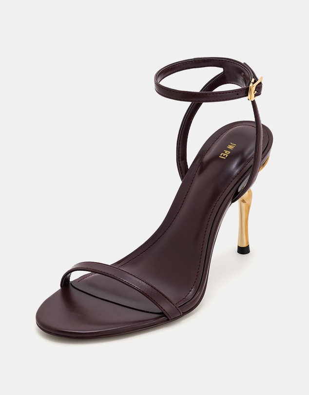 JW PEI - Alivia Gold Metal Heel Sandals