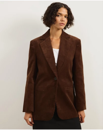Atmos&Here - Annabel Oversized Corduroy Blazer