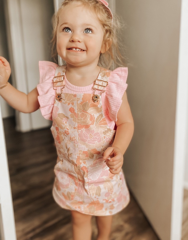 WITH LOVE FOR KIDS - Hazel Denim Pinafore Dress - Babies - Kids